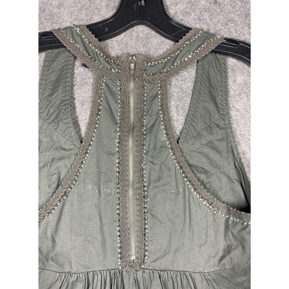 Vintage Guess Top Womens Small Grey White Tank Racerback Studded Trim Lot 2 - Picture 7 of 16